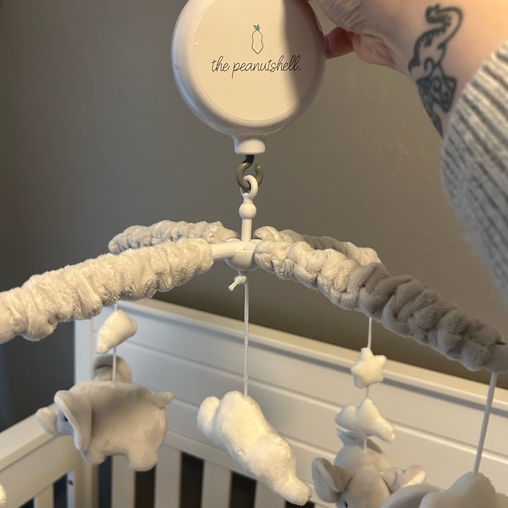 Cream Baby Mobile